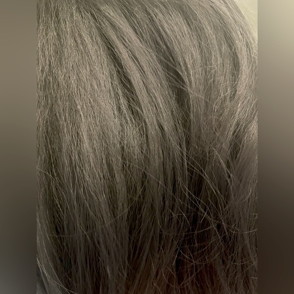 NWT Human Hair Blend Lace Front Wig MBLF90 Swiss Lace Juba Color DARK GREY - Picture 3 of 3